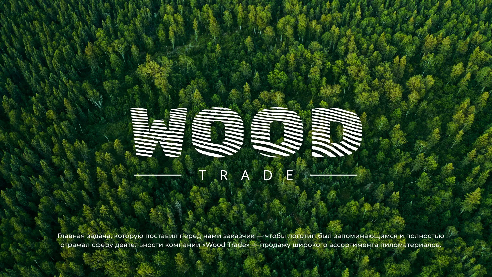 Разработка логотипа для компании «Wood Trade» в Лесосибирске