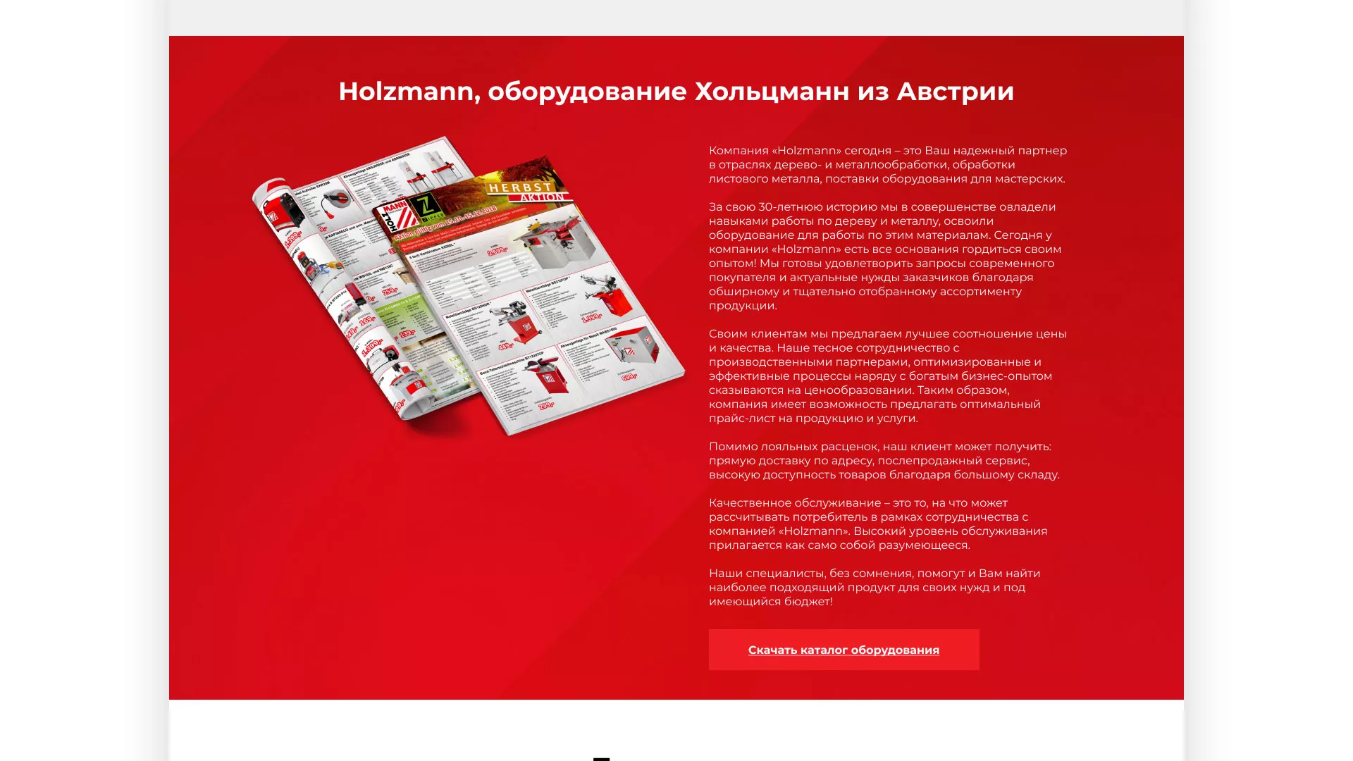 Создание сайта компании «HOLZMANN Maschinen GmbH» в Лесосибирске