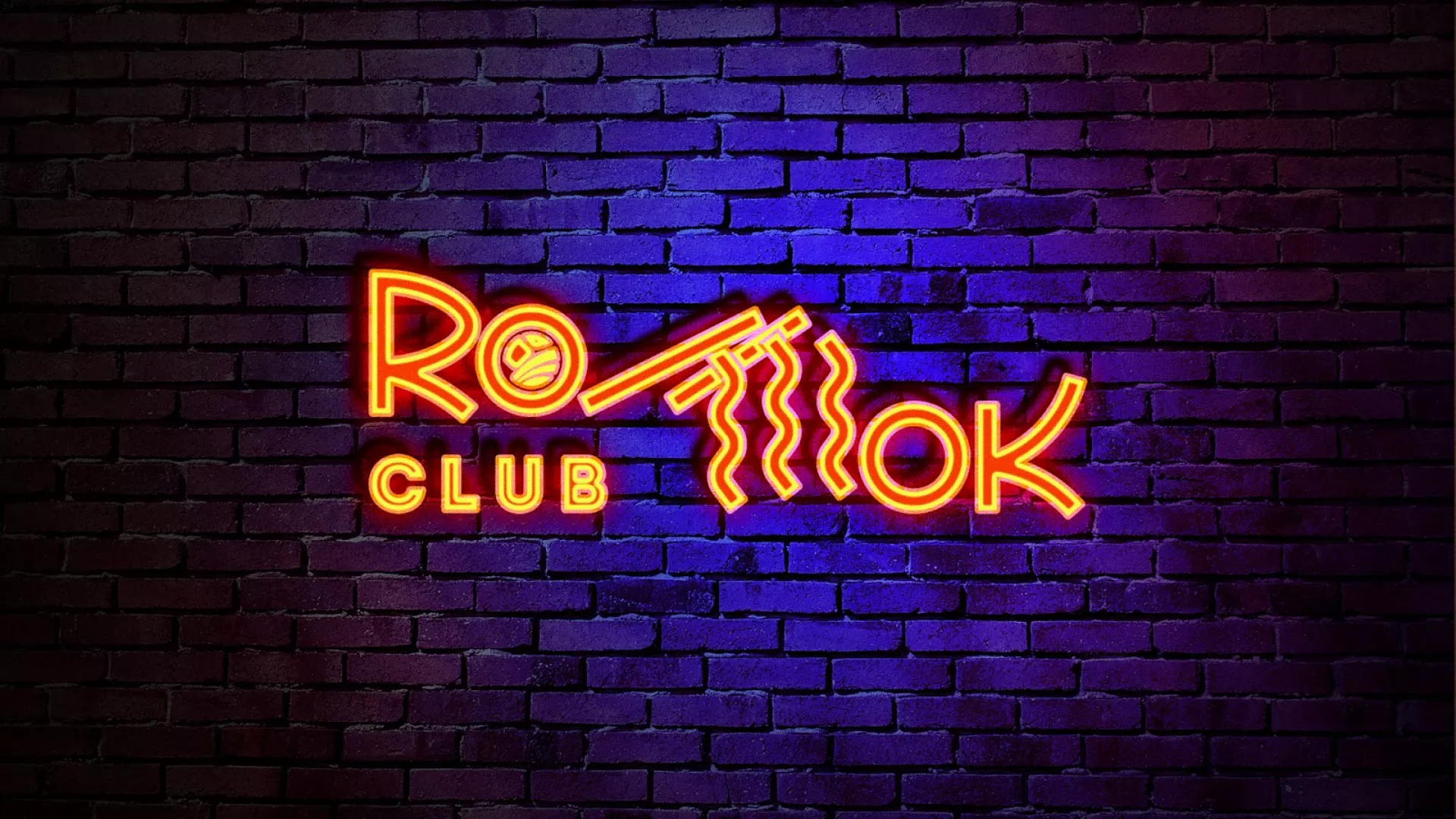 Разработка интерьерной вывески суши-бара «Roll Wok Club» в Лесосибирске